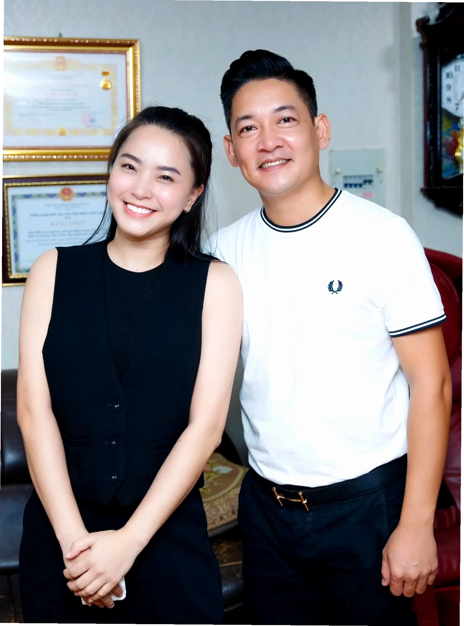 Gia đình hạnh phúc của diễn viên Thành Đạt và Hải Băng