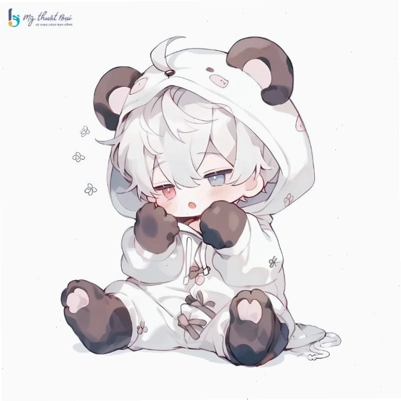 Hình ảnh anime cute chibi nam trong trang phục thể thao