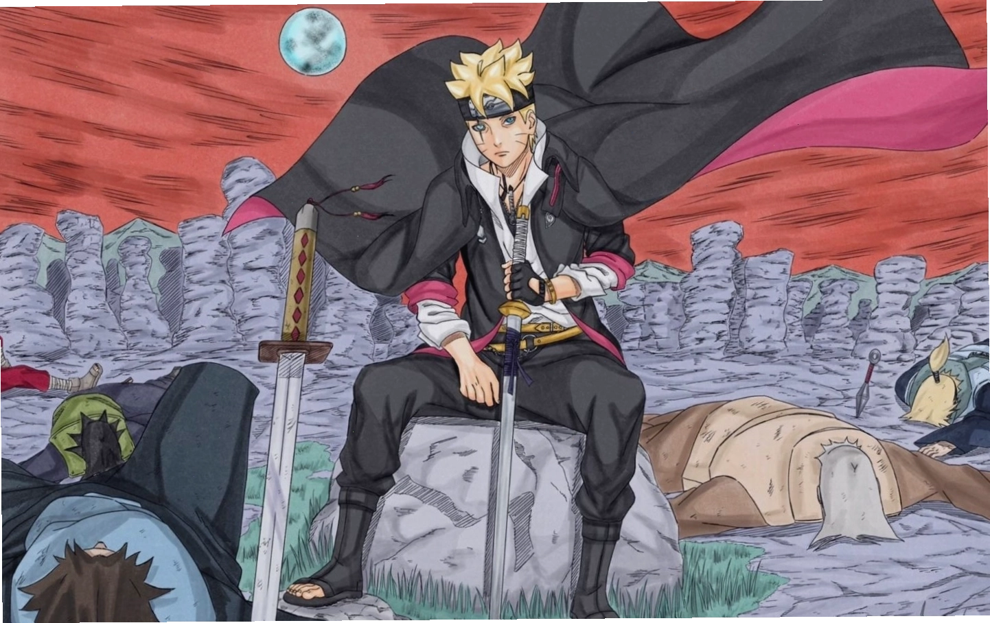Hình ảnh Boruto lạnh lùng tiêu diệt kẻ săn đuổi