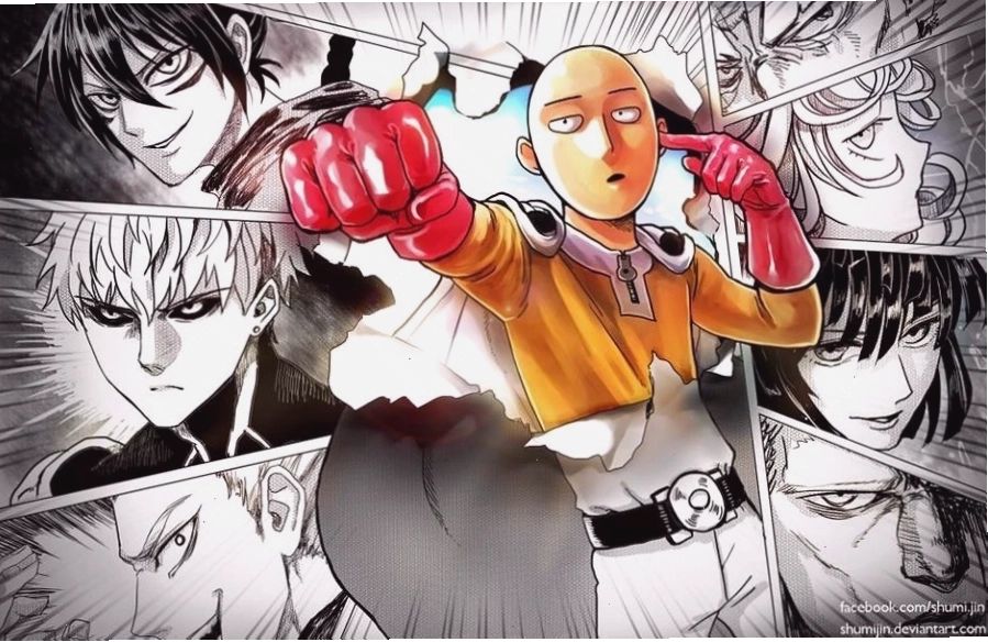 Hình ảnh fanart nhân vật Saitama của One Punch Man