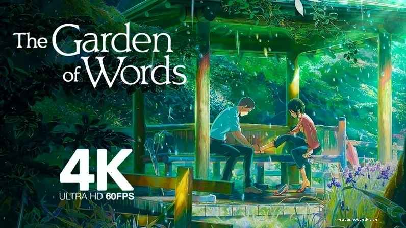 Hình ảnh minh họa cho bộ phim The Garden of Words