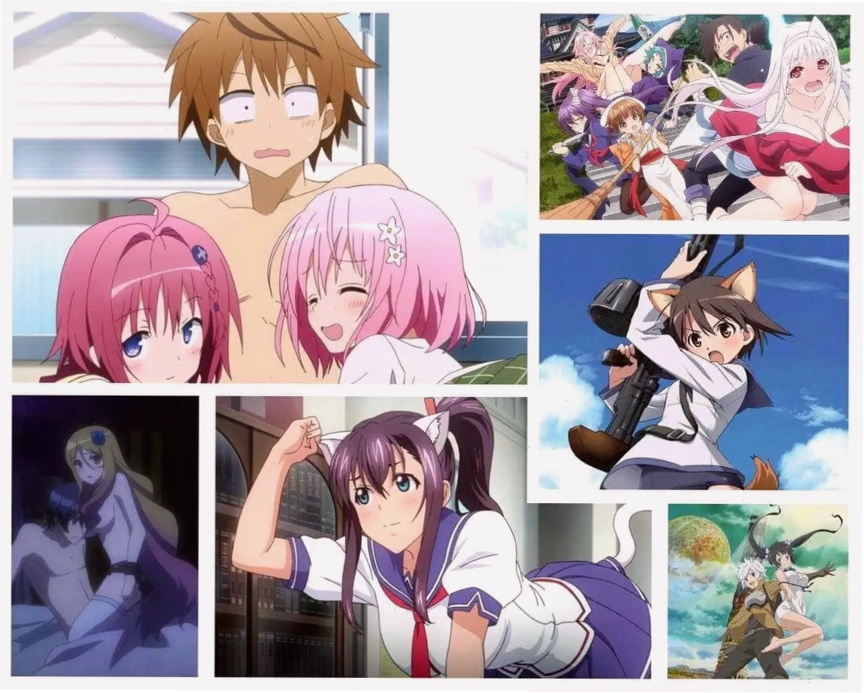 Hình ảnh minh họa fan service trong các bộ anime