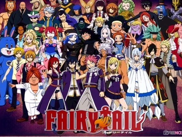 Hình ảnh nhân vật trong bộ anime Fairy Tail