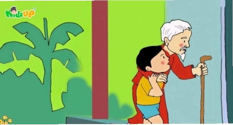 Hình ảnh ông bà yêu thương cháu