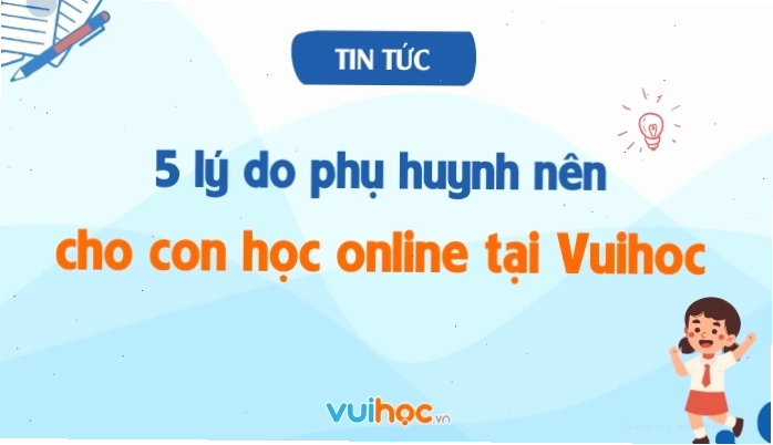 Hình ảnh quảng bá dịch vụ học trực tuyến Vuihoc