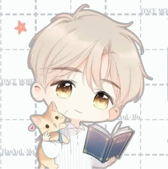 Hình chibi cho bé trai với phong cách năng động, cậu bé tóc đen, áo hoodie.