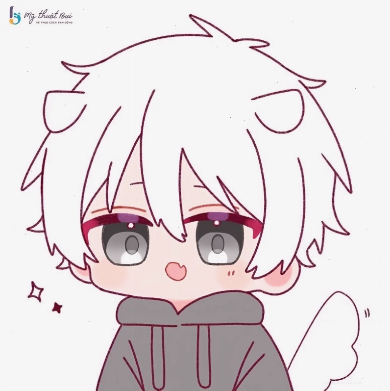Hình chibi nam nữ siêu cute dễ thương và cực dễ vẽ