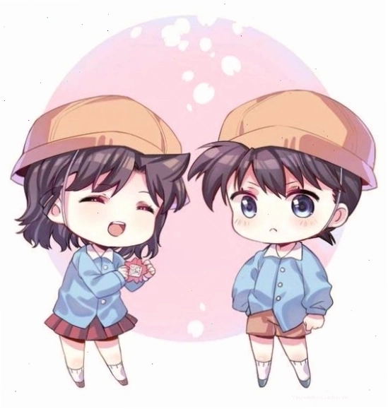 Hình đại diện cặp đôi Anime chibi cực kỳ đáng yêu