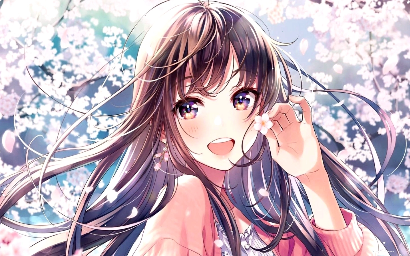 Hình nền anime dễ thương cho điện thoại với nhân vật chibi