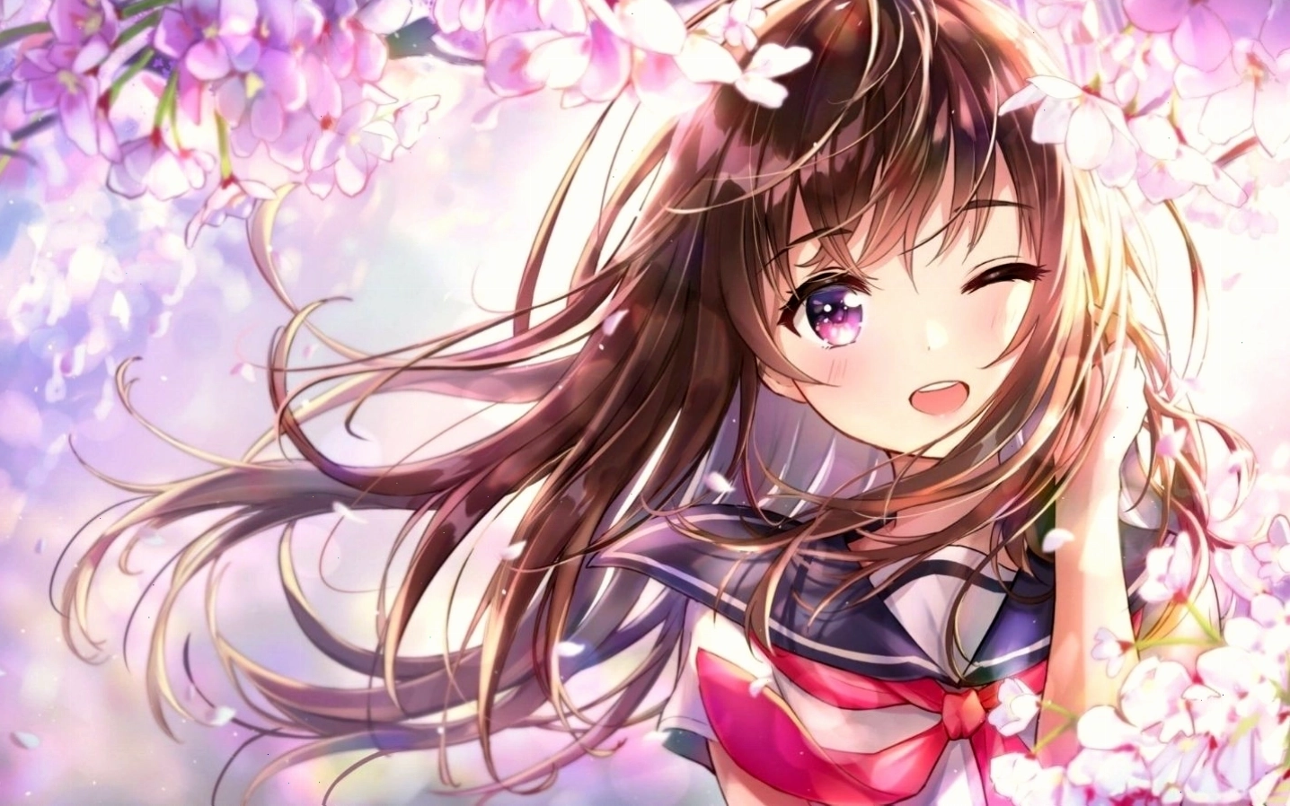 Hình nền anime nhân vật nữ trong trang phục cosplay dễ thương