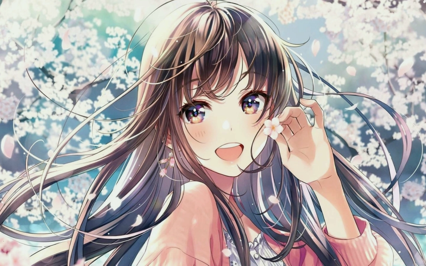 Hình nền anime nữ cute đáng yêu