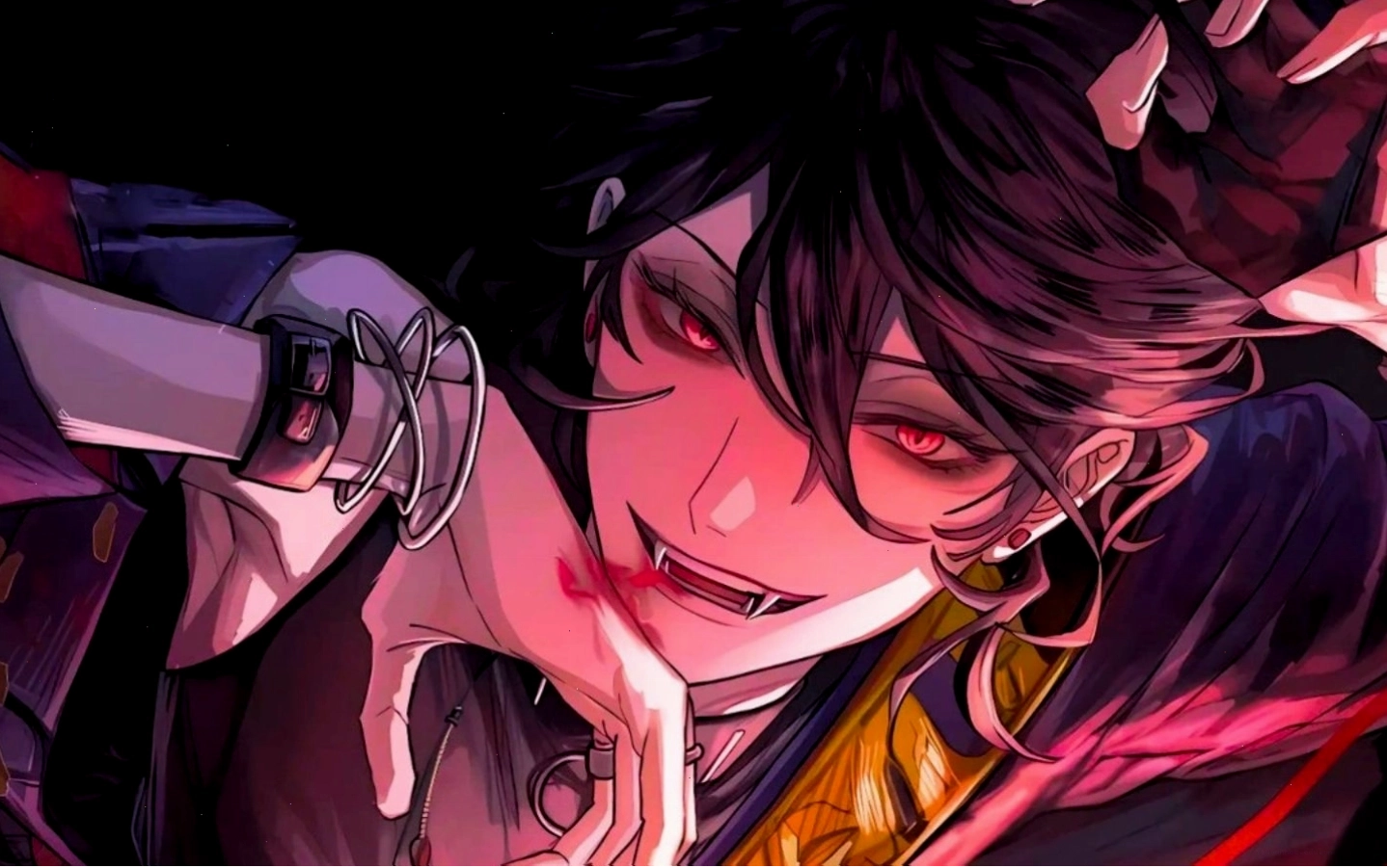 Hình nền anime với nhân vật phản diện có tạo hình ấn tượng