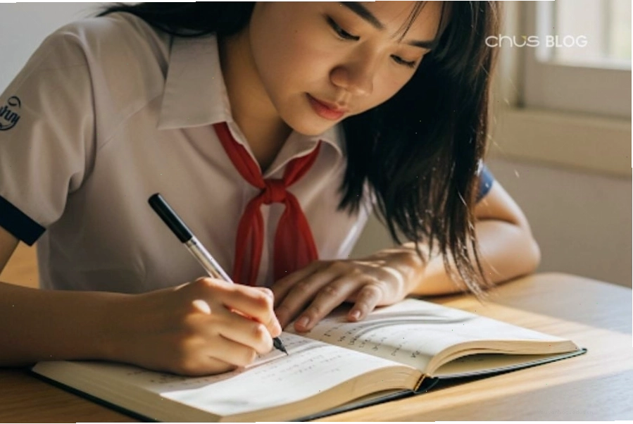 Học sinh viết lưu bút chia sẻ kỷ niệm