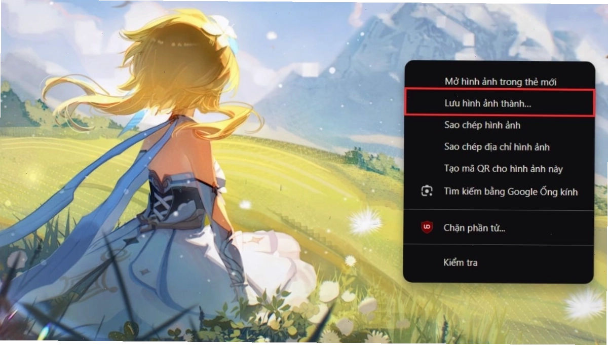Hướng dẫn tải hình nền anime cho máy tính