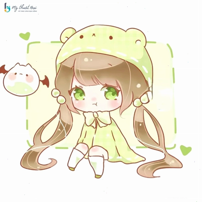 Hướng dẫn vẽ chibi cô gái mặc váy dạo phố