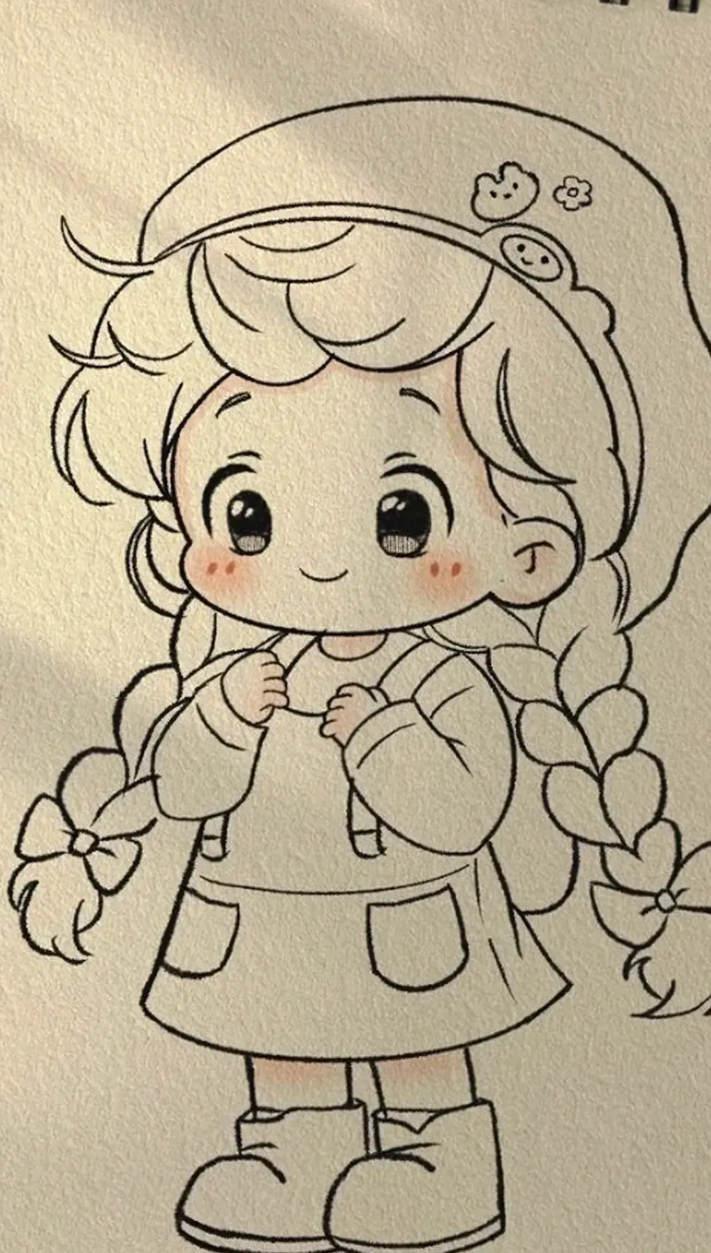 Hướng dẫn vẽ cô gái chibi siêu dễ thương và đơn giản