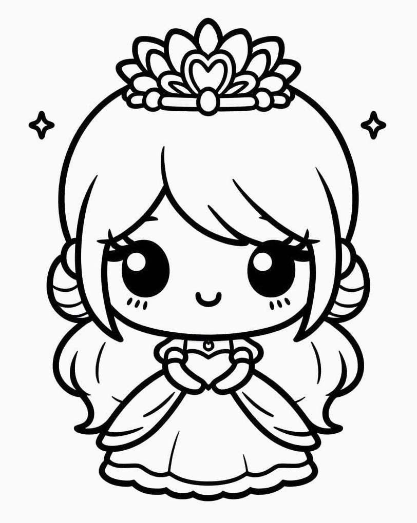 Hướng dẫn vẽ công chúa chibi đơn giản, dễ thương cho người mới bắt đầu