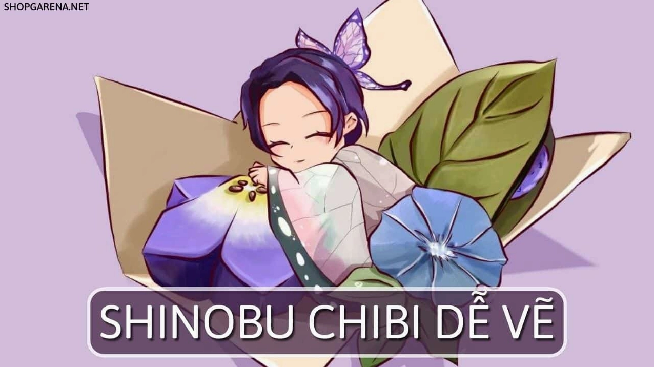 Hướng dẫn vẽ Shinobu Chibi dễ thương và đơn giản