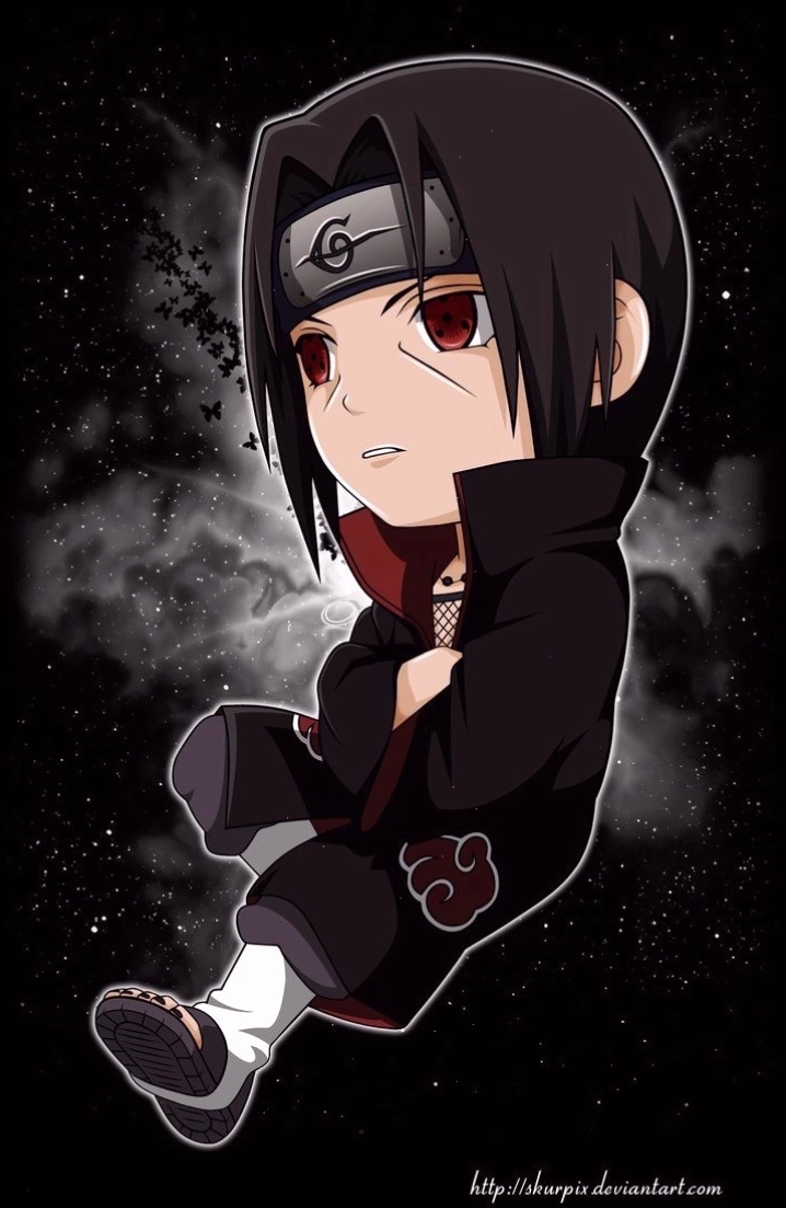 Itachi Uchiha Chibi v2 với nét vẽ sắc sảo hơn