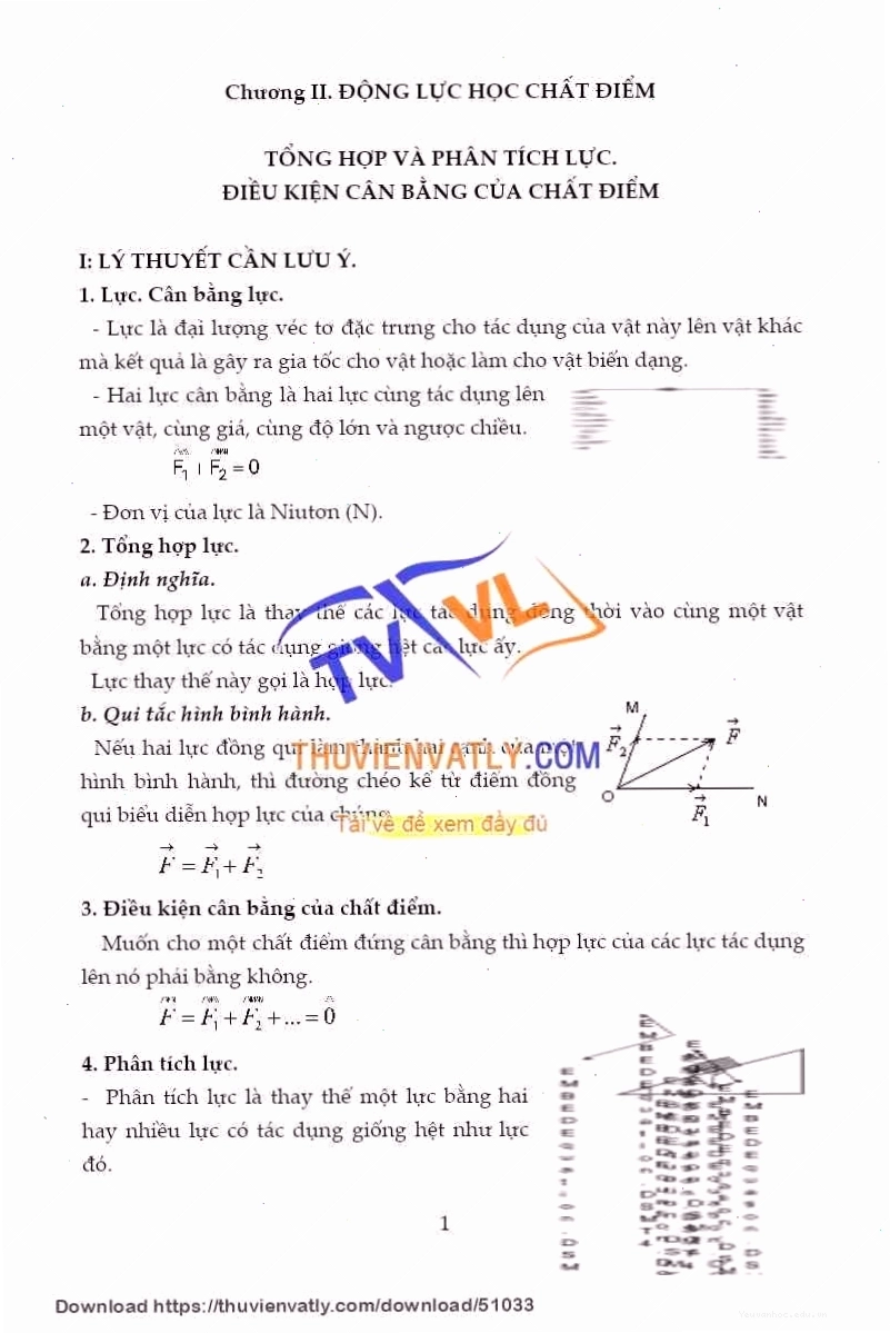 Khái niệm động lực học chất điểm trong Vật lý 10