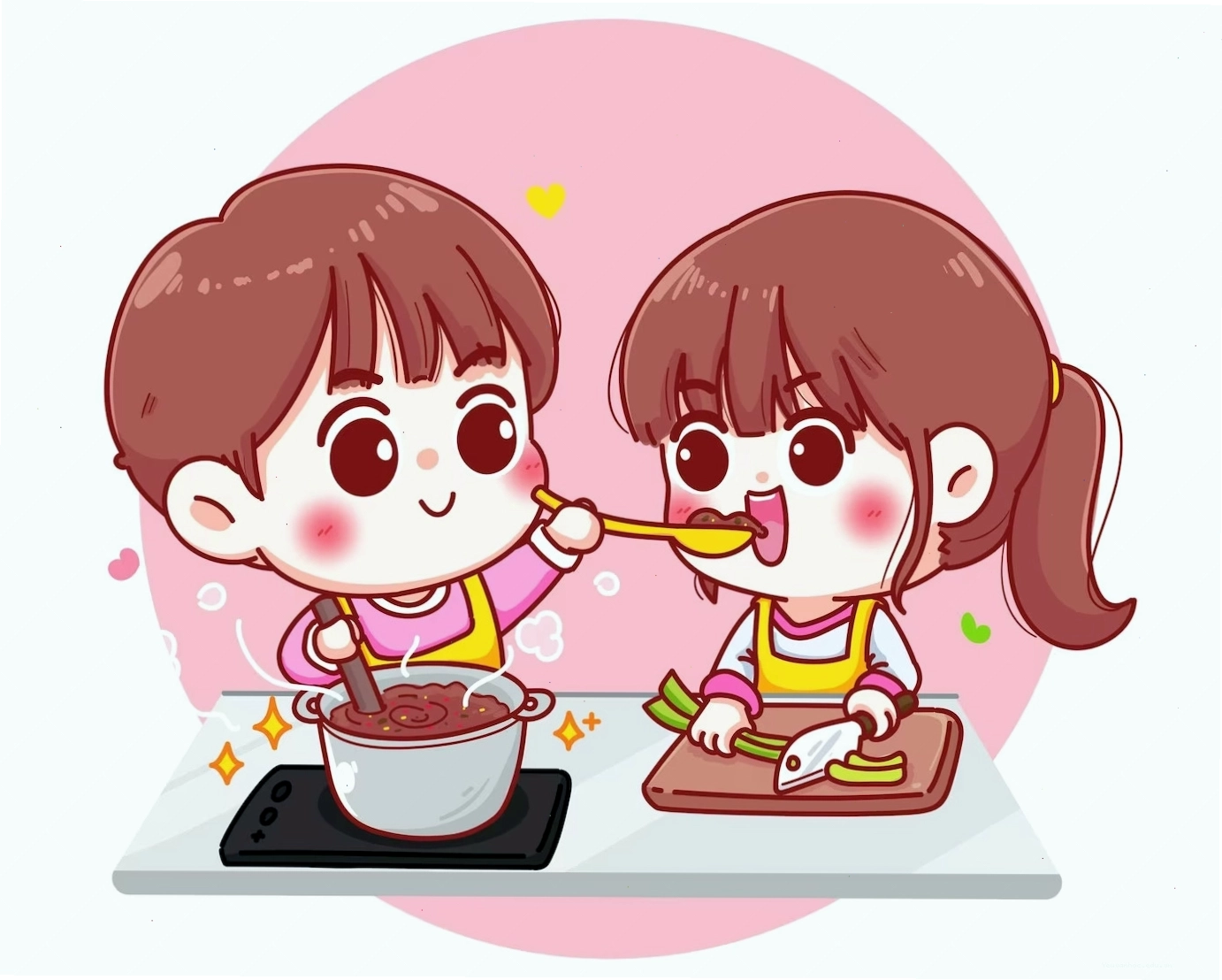 Logo chibi cho cửa hàng thú cưng