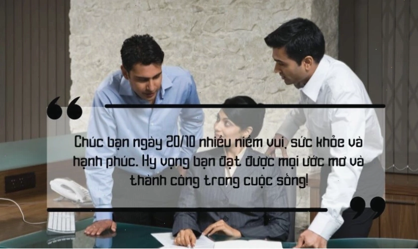 Lời chúc 20/10 cho đồng nghiệp nữ