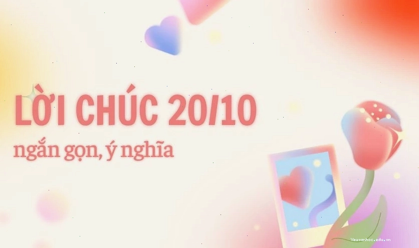 Lời chúc 20/10 ngắn gọn và ý nghĩa