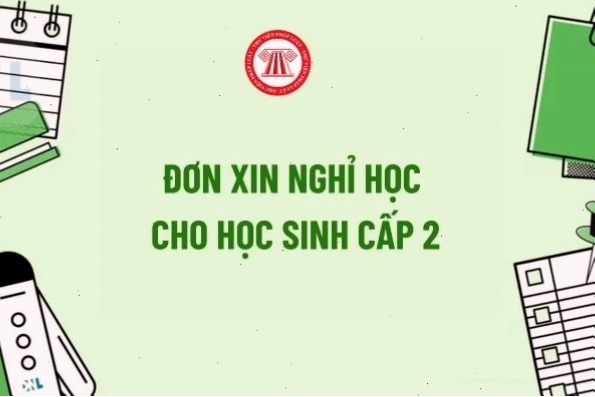 Mẫu đơn xin nghỉ học cấp 2