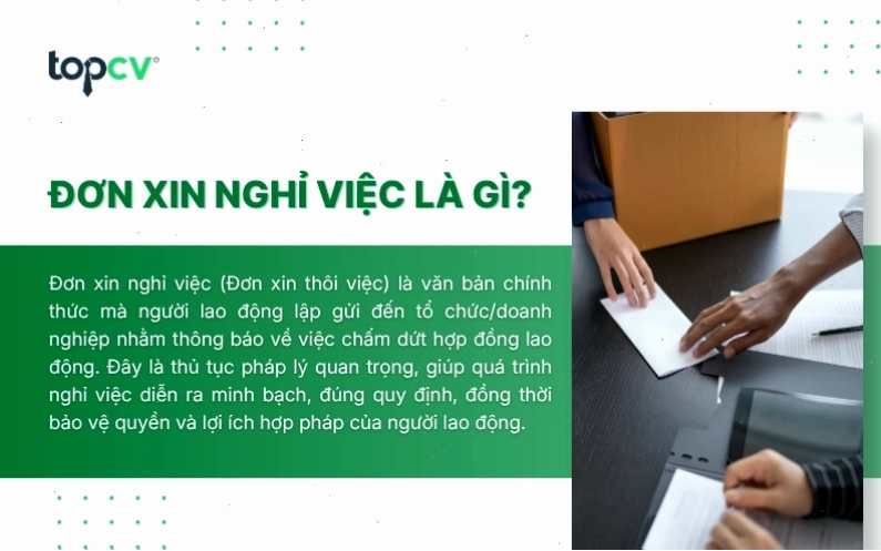 Mẫu đơn xin nghỉ việc chuẩn công ty