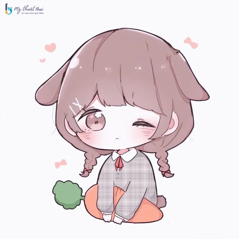 Mẫu phác thảo cơ bản cho nhân vật chibi nữ