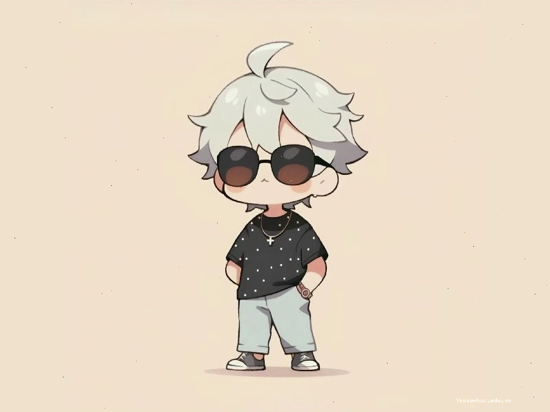 Mẫu tóc ngắn đơn giản cho chibi nam