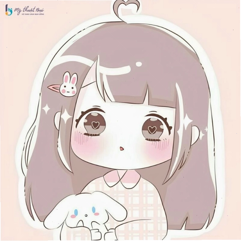 Mẫu vẽ chibi dễ thương cho người mới bắt đầu