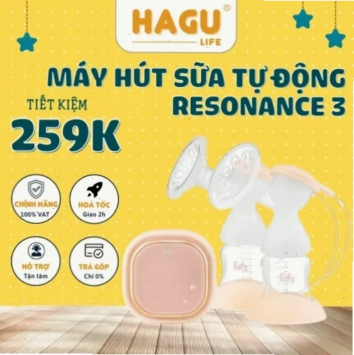 Máy hút sữa điện đôi giúp sữa về đều hai bên