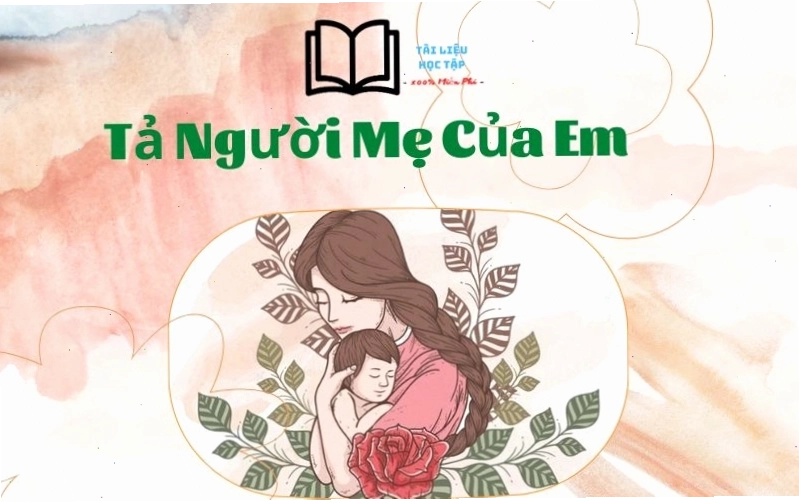 Mẹ đang âu yếm nhìn con