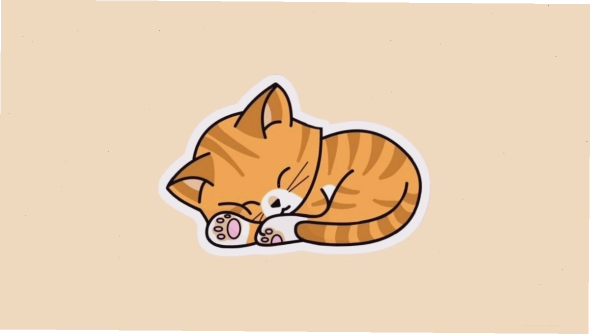 Mèo anime đang vui đùa với cuộn len