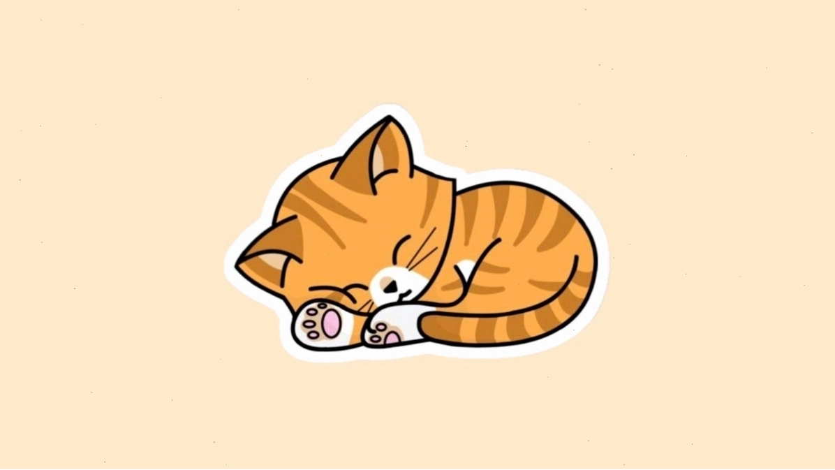 Mèo chibi dễ thương với nơ trên đầu