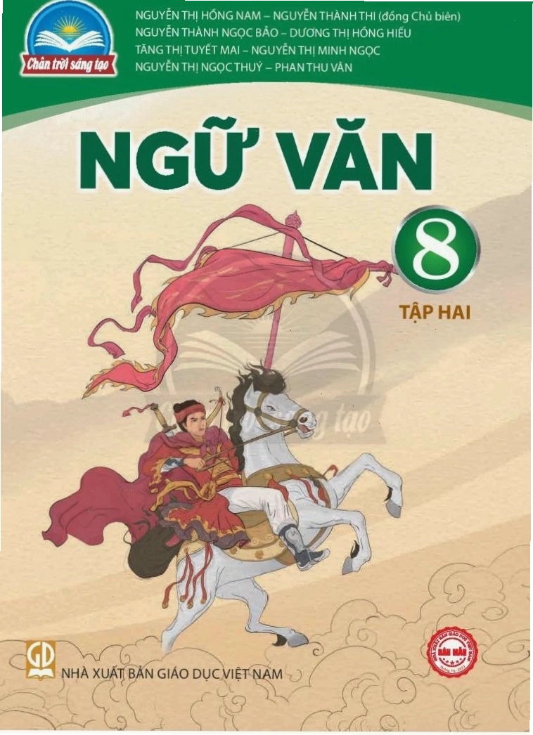 Minh họa bìa sách Ngữ văn 8 tập 2 Chân Trời Sáng Tạo