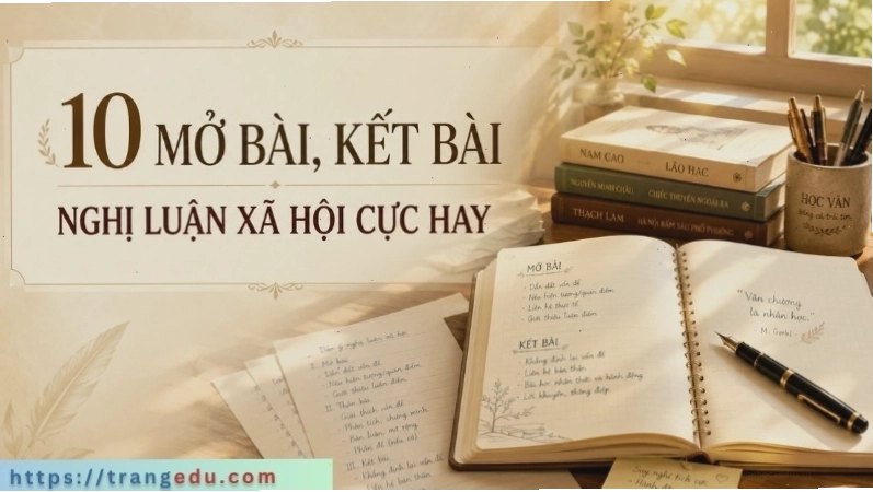 Minh họa cách viết kết bài nghị luận xã hội hay