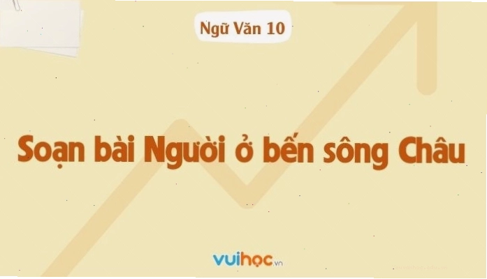 Minh họa cảnh sinh hoạt của con người bên bến sông Châu