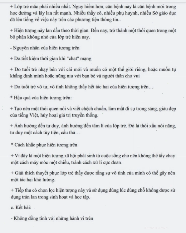 Minh họa cho các cách mở bài nghị luận về hiện tượng đời sống