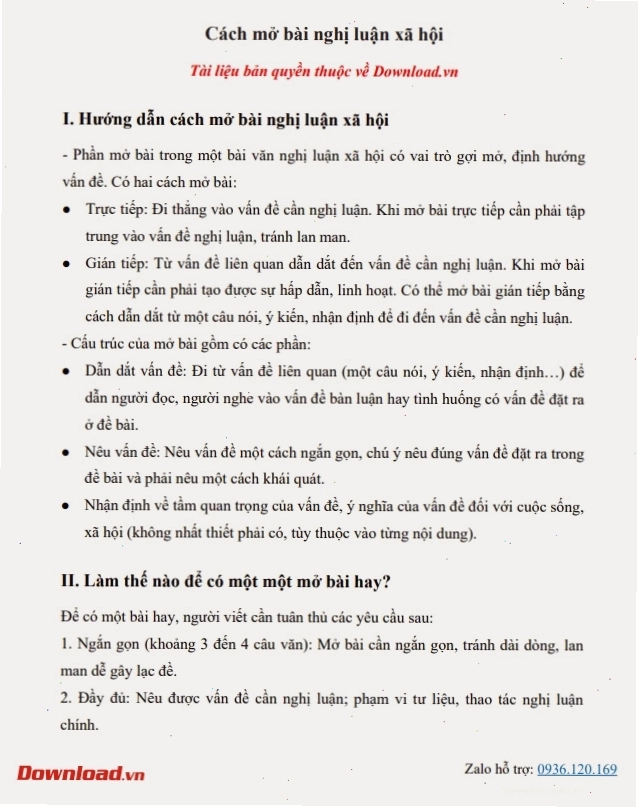 Minh họa một mẫu mở bài nghị luận xã hội ấn tượng sử dụng câu chuyện
