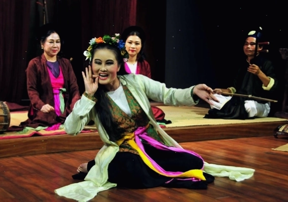 Minh họa nhân vật Xúy Vân trong trang phục truyền thống