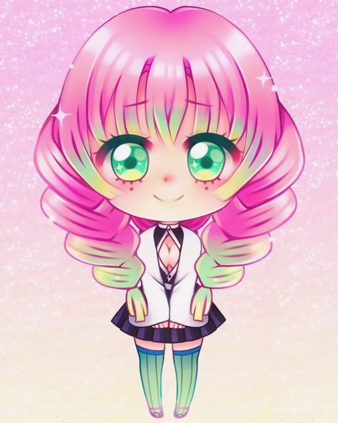 Mitsuri Chibi cute làm hình nền