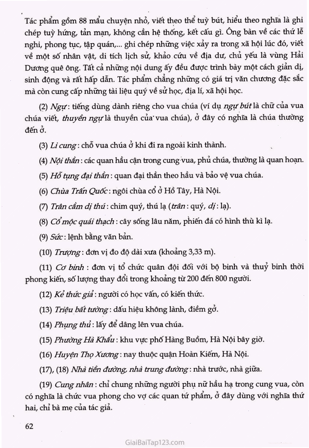 Mô tả cuộc sống trong phủ chúa Trịnh