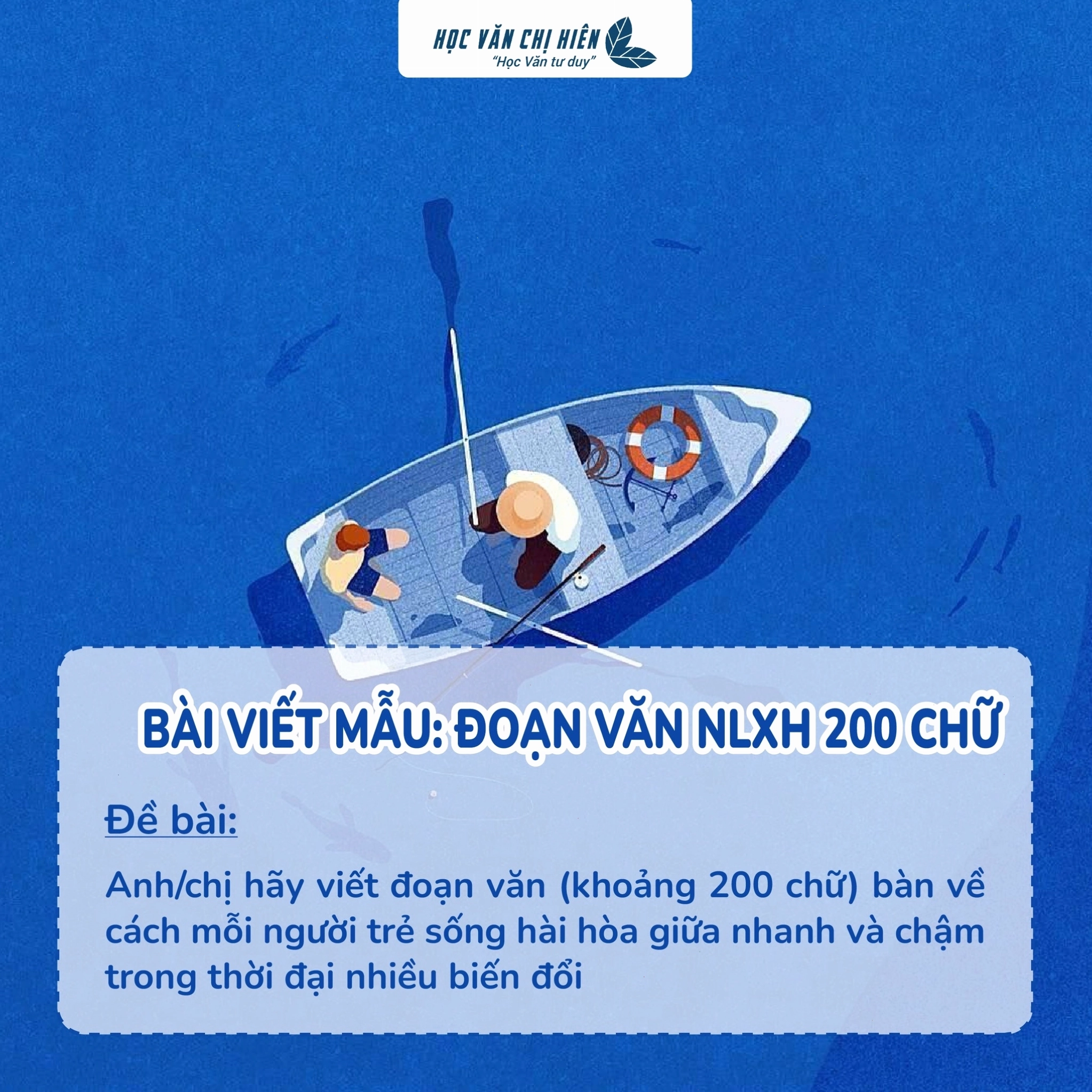 Nghị luận xã hội bàn về cách mỗi người trẻ sống hài hòa giữa nhanh và chậm trong thời đại nhiều biến đổi