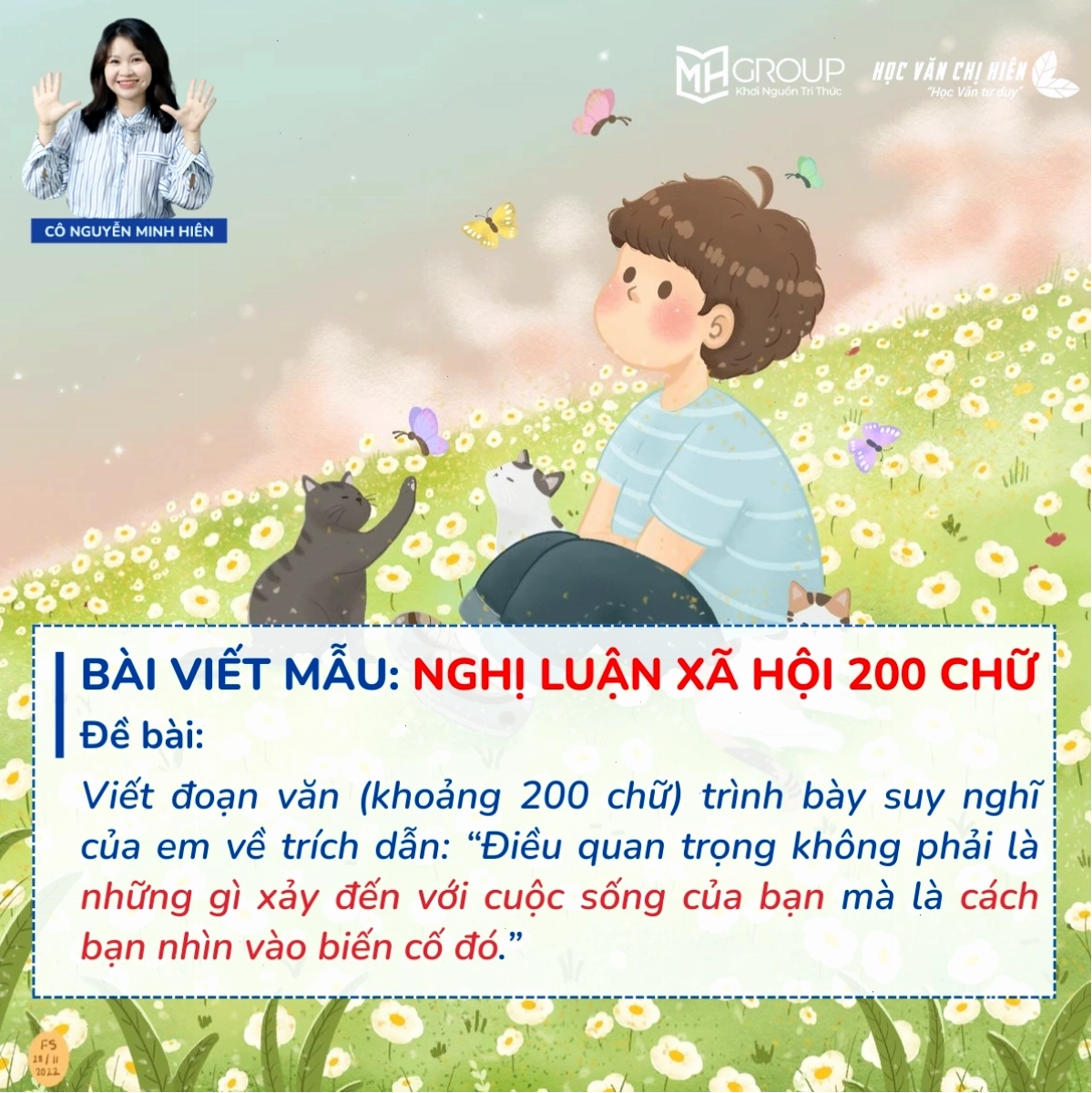 Nghị luận xã hội về cách nhìn nhận biến cố cuộc sống