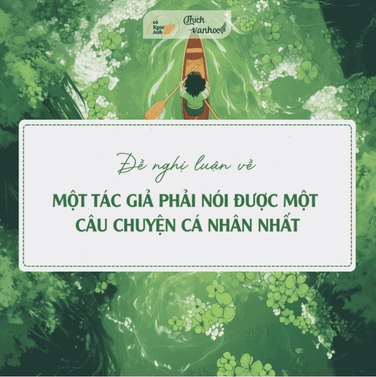 Nhà thơ cần kể câu chuyện cá nhân trong tác phẩm