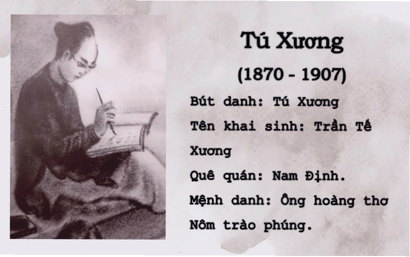 Nhà thơ Tú Xương và bối cảnh sáng tác thơ ca