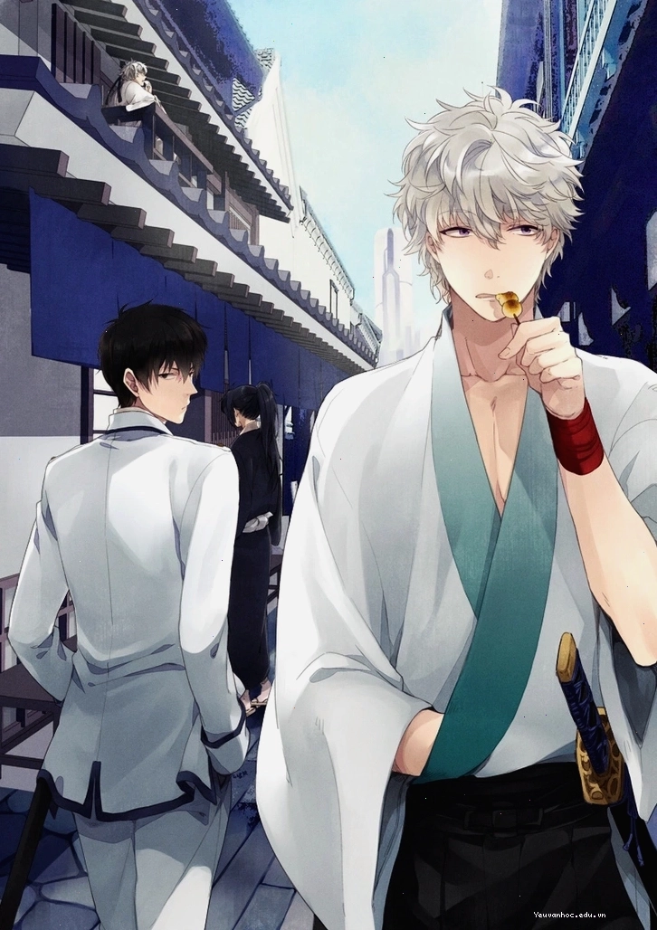 Nhân vật anime nam trong trang phục hiện đại, năng động