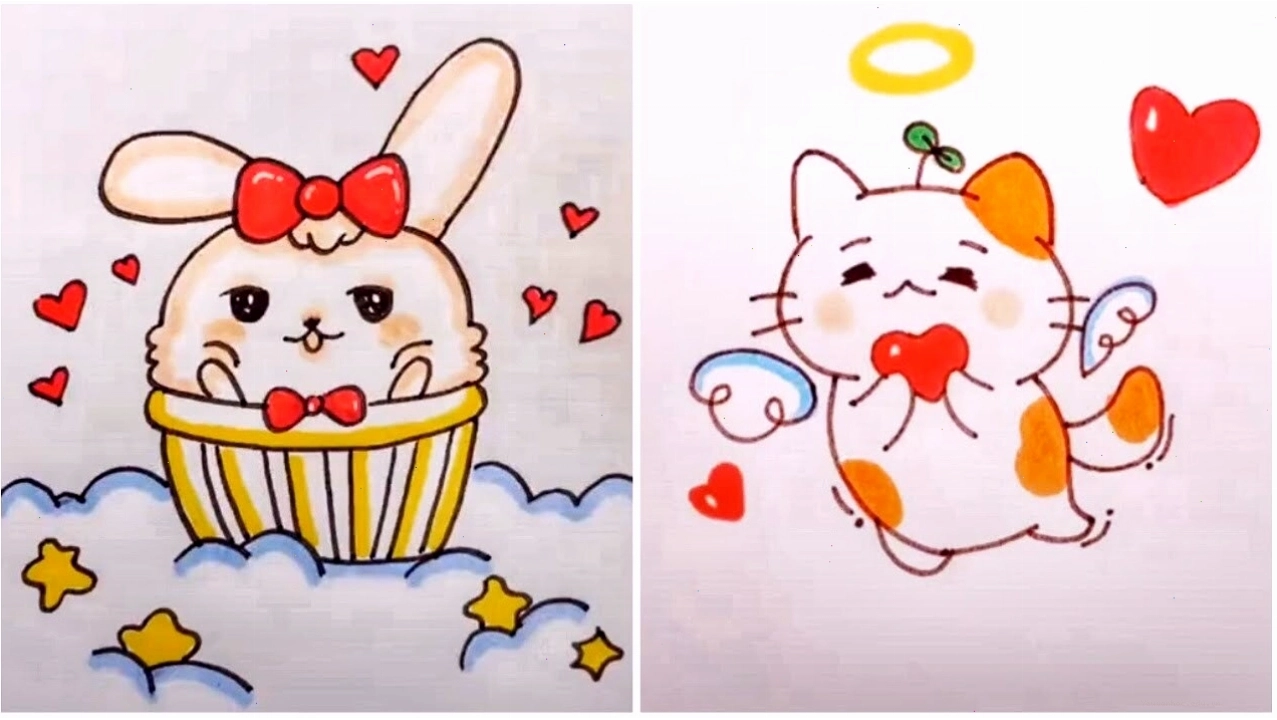 Nhân vật chibi đáng yêu đang đọc sách